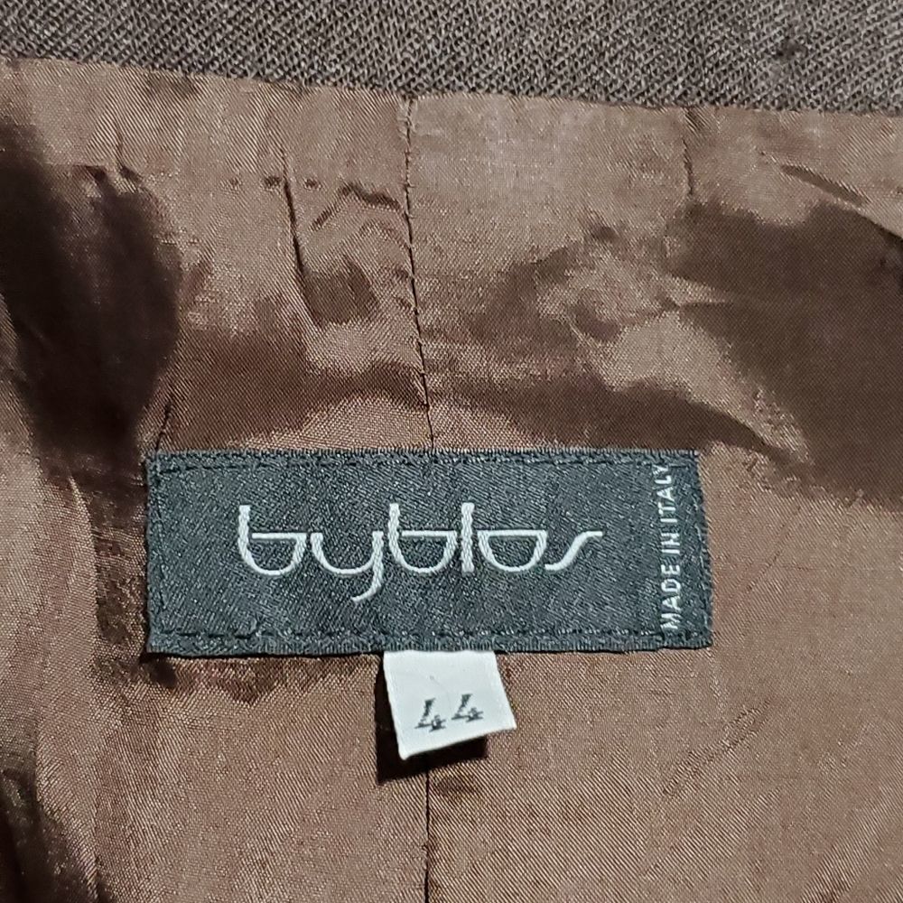 Byblos chocolate brown wool blend blazer - Picture 3 of 8
